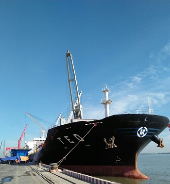 Cảng quốc tế Long An đón chào năm mới với tàu trọng tải 35.000 DWT