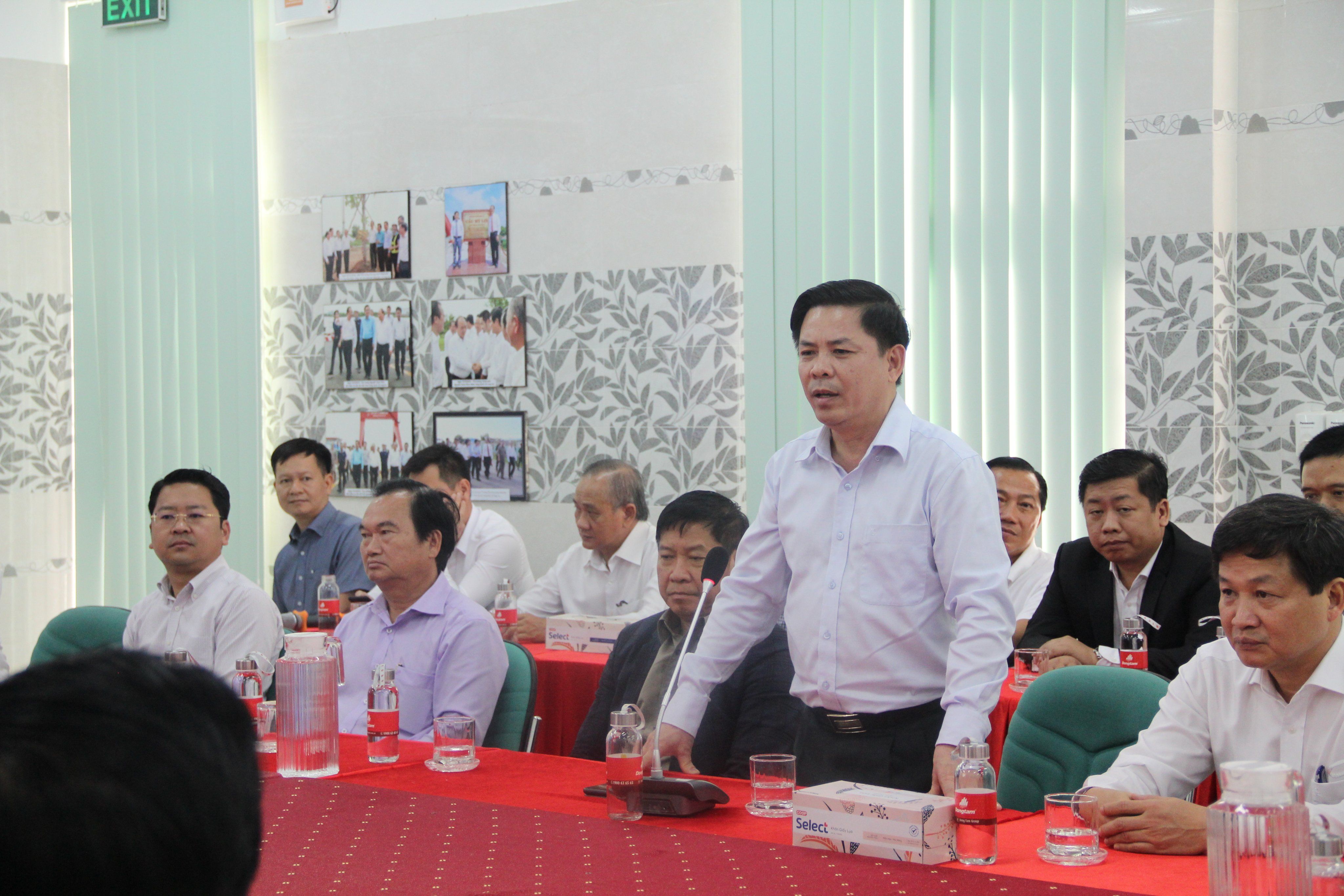Bộ trưởng GTVT Nguyễn Văn Thể phát biểu tại buổi làm việc