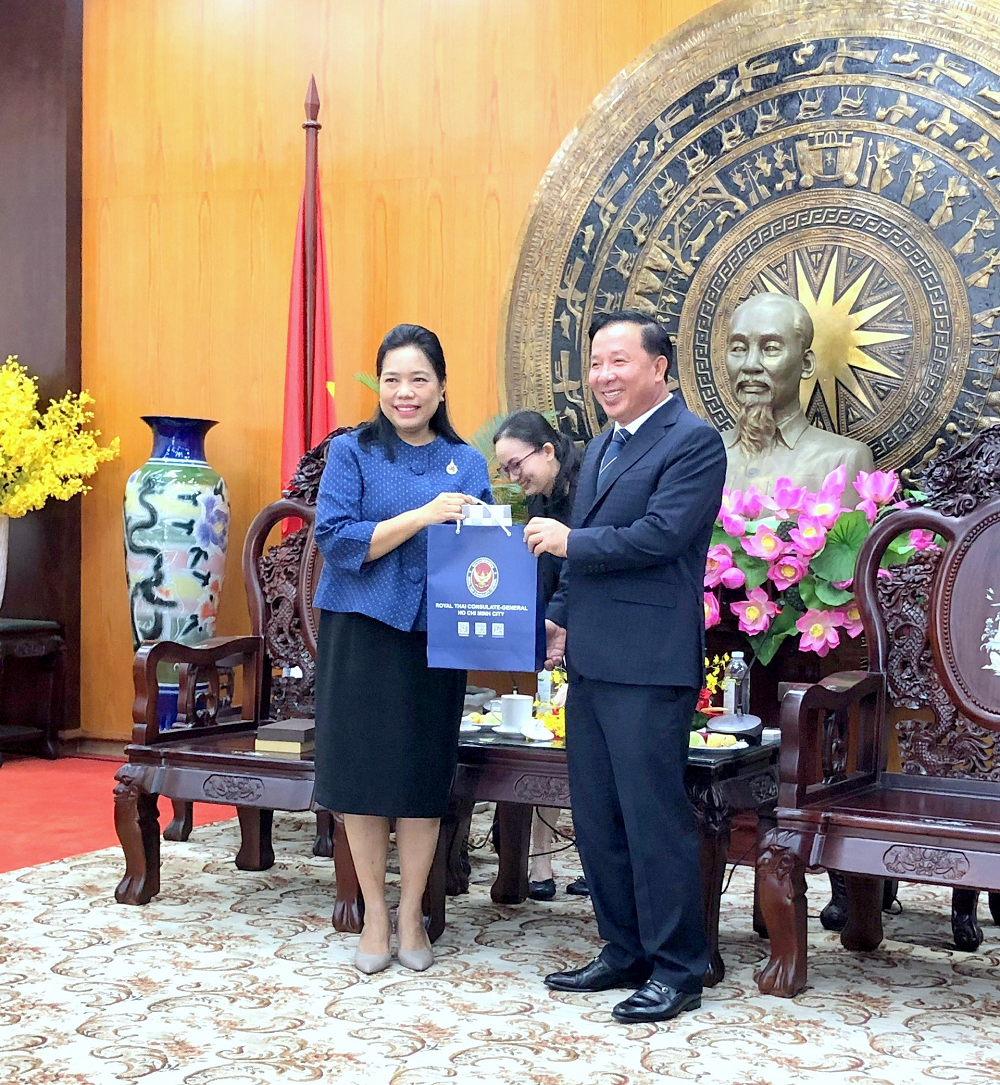 Lãnh đạo tỉnh Long An tiếp Tân Tổng Lãnh sự Thái Lan tại TP HCM