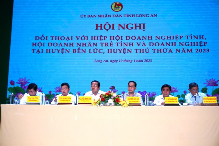 Lãnh đạo tỉnh Long An gặp gỡ - đối thoại với doanh nghiệp tại các Huyện Bến Lức và Thủ Thừa