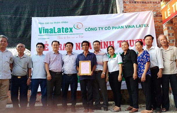 VinaLatex trao nhà tình thương tại huyện Đức Hoà, tỉnh Long An